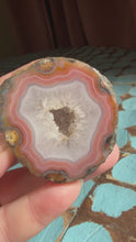 Load and play video in Gallery viewer, Pink Agate from Middle Class Mine, China • High Grade • Polished