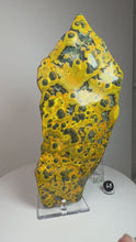 Load and play video in Gallery viewer, Bumblebee Jasper Agate Free Form • from West Java, Indonesia • AAA High Grade