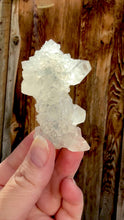 Load and play video in Gallery viewer, Clear Gem Apophyllite Encrusted Stalactite • Maharashtra, India