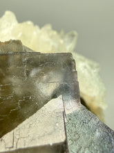 Load image into Gallery viewer, Isometric Fluorite &amp; Scalenohedral Calcite Specimen | Pakistan Mineral Collector Display Piece
