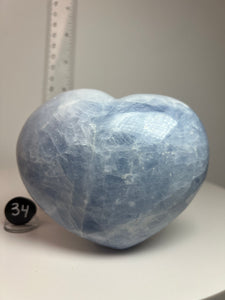 Blue Celestite Heart