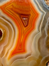 Load image into Gallery viewer, Polished Malawi Agate Half – High-Grade African Banded Agate Display Specimen
