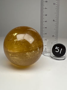 Golden Calcite Sphere • High Grade