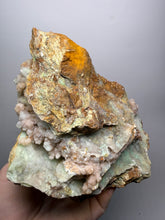 Load image into Gallery viewer, 7” Druzy Mint Green Smithsonite Cluster — Indonesia | Collector Mineral Specimen
