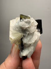 Load image into Gallery viewer, Dark Green Cap Stak Nala Tourmaline with Cleavelandite Matrix – Haramosh Mountains, Pakistan
