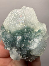 Load image into Gallery viewer, Druzy Green Apophyllite on Red &amp; Green Heulandite – Deccan Traps, Maharashtra, India
