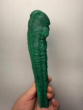 Load image into Gallery viewer, 8.5” Druzy Malachite Stalactite — Botryoidal “Cave” Formation | DR Congo  | Collector Mineral Specimen
