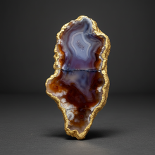 Load image into Gallery viewer, Moroccan Red and Purple Banded Agate Sahara | High Atlas | Polished
