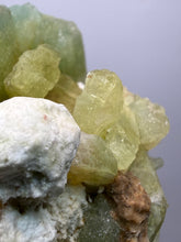 Load image into Gallery viewer, High-Grade Green Heulandite on Peach Stilbite Crystal Cluster | Deccan Traps, Maharashtra, India | Collector Mineral Specimen
