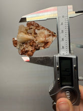 Load image into Gallery viewer, Shiny Peach Stilbite on Druzy Red Heulandite – High-Grade Collector Mineral Specimen from India

