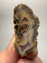 Load image into Gallery viewer, Polished Malawi Agate Half – High-Grade African Banded Agate Display Specimen
