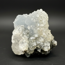 Load image into Gallery viewer, Druzy Chalcedony Stalactite with Druzy Clear Apophyllite &amp; Optical Calcite | Maharashtra, India
