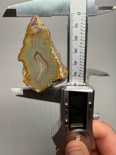Load image into Gallery viewer, High-Grade Indonesian Sumatra Agate Pair – Vibrant Banded Chalcedony with Rich Color Zoning | Ethical Lapidary &amp; Collector Display Specimens
