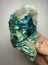Load image into Gallery viewer, 6” Polished Native Copper in Chrysocolla — Display Specimen (Indonesia)
