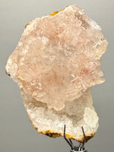 Load image into Gallery viewer, Pink &amp; Orange Druzy Quartz Flower Plate on Matrix— Tichka Massif, High Atlas, Morocco
