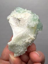 Load image into Gallery viewer, Luminous Mint Apophyllite with Glittering Druzy Sugar Quartz – India
