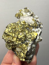 Load image into Gallery viewer, 3.8” New Find: Huanzala Mine Peru Sphalerite + Chalcopyrite + Apatite + Calcite + Quartz | Collector Display Specimen
