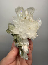 Load image into Gallery viewer, Chlorite-Included Quartz Cluster (Green Phantom Quartz) – Pakistan Mineral Specimen

