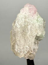 Load image into Gallery viewer, Pink Morganite &amp; Mint Green Tourmaline in Shiny Quartz – Pegmatite Mineral Specimen from Pakistan
