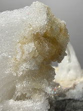 Load image into Gallery viewer, RARE COMBO Moroccan Ram’s Horn Selenite (Gypsum) with Yellow Botryoidal Fluorite Display Specimen
