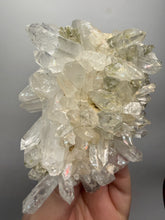 Load image into Gallery viewer, Chlorite-Included Quartz Cluster (Green Phantom Quartz) – Pakistan Mineral Specimen

