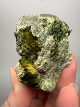 Load image into Gallery viewer, Gemmy Green Garnet on Matrix – Pakistan Collector Specimen
