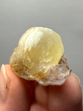 Load image into Gallery viewer, Rare Botryoidal Yellow Fluorite on Quartz Matrix  Collector Mineral Specimen – Maharashtra, India
