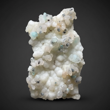 Load image into Gallery viewer, Blue-Green Chrysocolla in Botryoidal Chalcedony Cabinet Specimen | Indonesia
