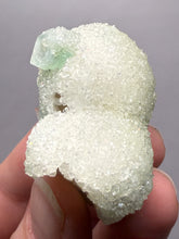 Load image into Gallery viewer, Luminous Mint Apophyllite with Glittering Druzy Sugar Quartz – India
