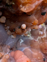 Load image into Gallery viewer, “Goblin Chalcedony” Pink &amp; Orange Druzy Botryoidal Stalactites — Tichka Massif, High Atlas, Morocco
