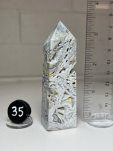 Load image into Gallery viewer, White Pseudomorph Agate after Anhydrite Obelisk Tower from Mexico
