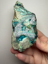 Load image into Gallery viewer, 6” Polished Native Copper in Chrysocolla — Display Specimen (Indonesia)
