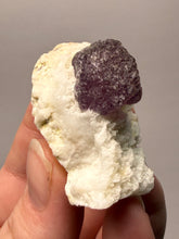 Load image into Gallery viewer, Etched Botryoidal Lavender Fluorite on Quartz Matrix  Collector Mineral Specimen — Hunan, China
