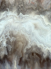 Load image into Gallery viewer, PREMIUM DISPLAY or LAPIDARY SLAB • Moroccan “Ghost Agate” White Seam Plum Agate • Double Sided • High Atlas Mountains • Unpolished
