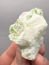 Load image into Gallery viewer, Electric Green Diopside on Quartz – Collector Mineral Specimen (Gilgit-Baltistan) Pakistan
