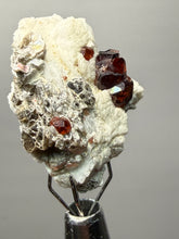 Load image into Gallery viewer, High-Grade Naturally Faceted Red Spessartine Garnet on Matrix — Skardu, Pakistan
