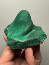 Load image into Gallery viewer, 3.8” High-Grade Malachite Stalactite “Cave” Formation | DR Congo | Mineral Collector Specimen
