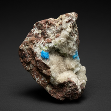 Load image into Gallery viewer, Rare Electric Blue Pentagonite &amp; Cavansite on Druzy Matrix | Collector Mineral Specimen | Wagholi Quarry, India
