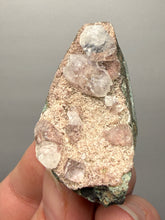 Load image into Gallery viewer, Pink Apophyllite on Red &amp; Green Heulandite – Deccan Traps, Maharashtra, India
