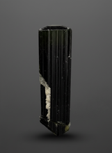 Load image into Gallery viewer, Dark Green Cap Stak Nala Tourmaline and Cleavelandite – Haramosh Mountains, Pakistan | Thumbnail Specimen
