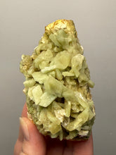 Load image into Gallery viewer, High-Grade Green Heulandite on Peach Stilbite Crystal Cluster | Deccan Traps, Maharashtra, India | Collector Mineral Specimen
