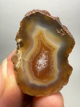 Load image into Gallery viewer, Polished Malawi Agate Half – High-Grade African Banded Agate Display Specimen
