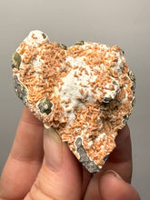 Load image into Gallery viewer, Peach Druzy Heulandite on Matrix – India | Rare Peach Crystal Mineral Specimen for Collectors &amp; Display
