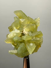 Load image into Gallery viewer, High-Grade Green Heulandite on Peach Stilbite Crystal Cluster | Deccan Traps, Maharashtra, India | Collector Mineral Specimen
