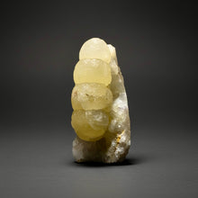 Load image into Gallery viewer, Rare Botryoidal Yellow Fluorite on Quartz Matrix  Collector Mineral Specimen – Maharashtra, India

