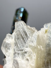 Load image into Gallery viewer, Dark Green Cap Stak Nala Tourmaline on Cleavelandite Matrix – Haramosh Mountains, Pakistan
