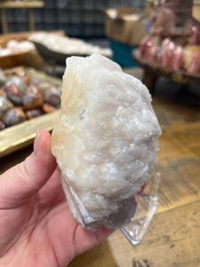 Lavender Stilbite Flower + Phantom Purple Apophyllite• VERY RARE • India