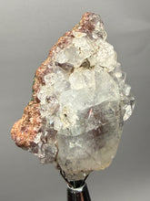 Load image into Gallery viewer, Lustrous Apophyllite over Red Heulandite (Zeolite Pocket) — Deccan Traps, Maharashtra, India
