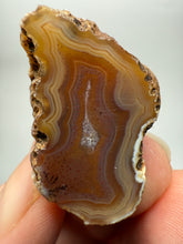 Load image into Gallery viewer, Polished Malawi Dendritic Agate Half – High-Grade African Banded Agate Display Specimen
