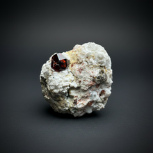 Load image into Gallery viewer, High-Grade Naturally Faceted Red Spessartine Garnet on Matrix — Skardu, Pakistan
